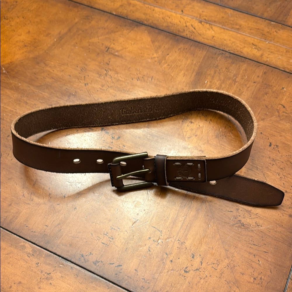 Timberland Boy’s Brown Leather Belt 26”-28”